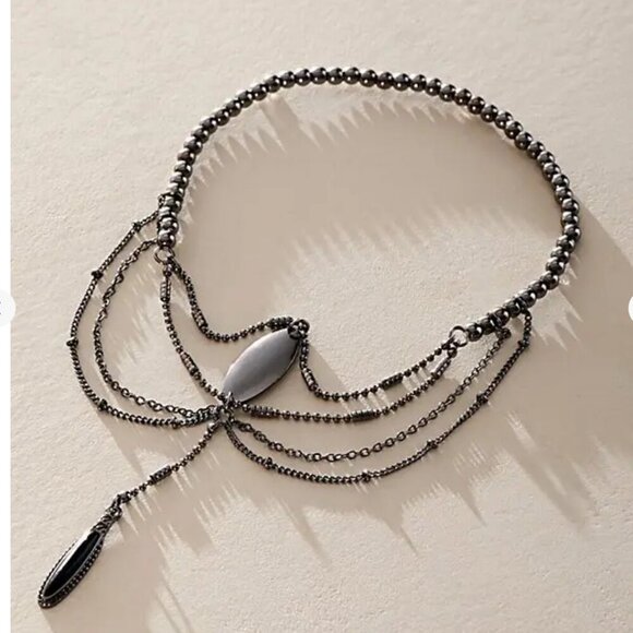 #93 NWT Free People The Protector Arm Cuff in Hematite - Picture 2 of 3